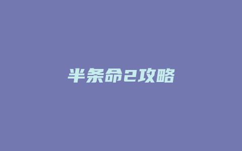 半条命2攻略